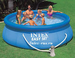 Надувной бассейн Easy Set, 366х91см, насос-фильтр, 56932 Intex